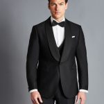 Shawl Collar Jacket - Black - 30 - Short